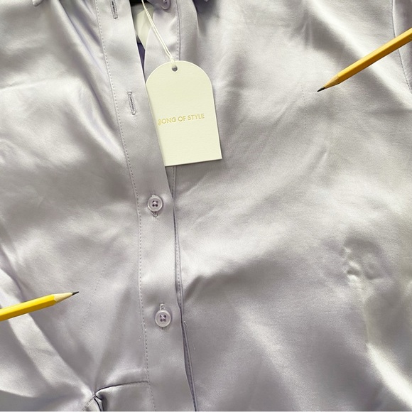 Song of Style Marta Satin Dress in Lavender Women's Size XS NWT *Read* - Picture 11 of 11